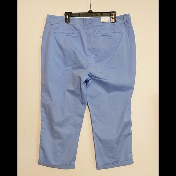 NWT Women’s Crown & Ivy Charlotte Crop Pants SZ 16 Light Blue - Picture 3 of 9
